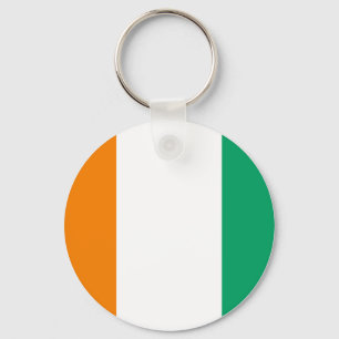 Ivory Coast Flag Key Ring