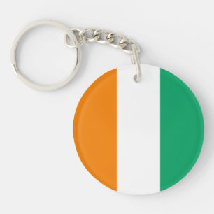 Ivory Coast Flag Key Ring
