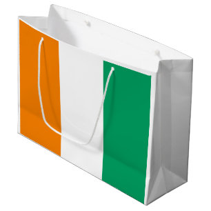 Ivory Coast Flag Large Gift Bag