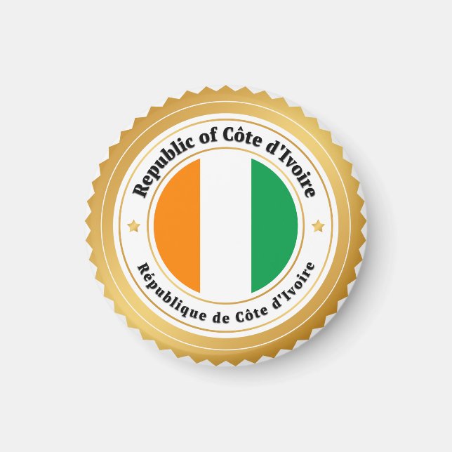 Ivory Coast Flag Magnet (Front)