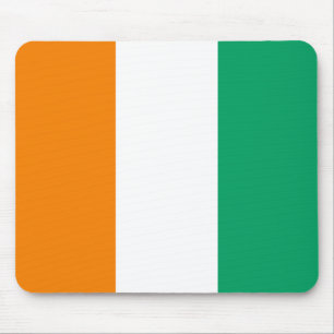Ivory Coast Flag Mouse Mat