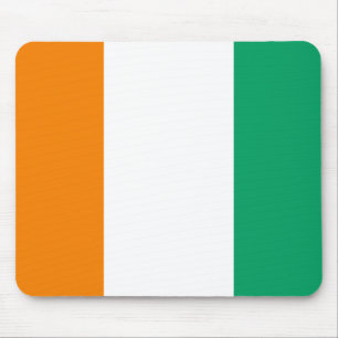 Ivory Coast Flag Mouse Mat