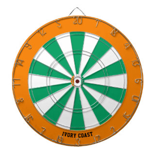 Ivory Coast Flag Patriot's Bullseye Dartboard