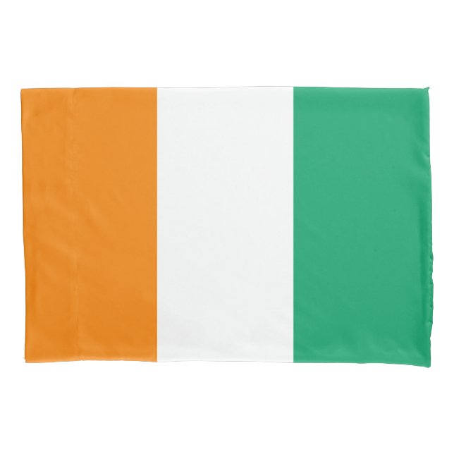Ivory Coast Flag Pillowcase (Front)
