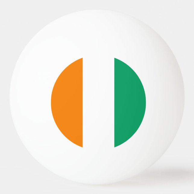 Ivory Coast Flag Ping Pong Ball (Front)