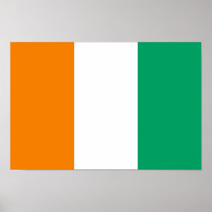 Ivory Coast Flag Poster