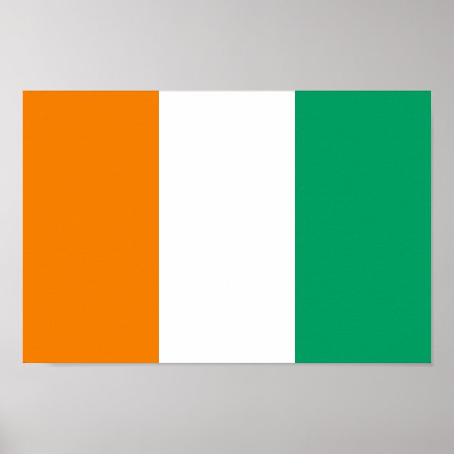 Ivory Coast Flag Poster (Front)