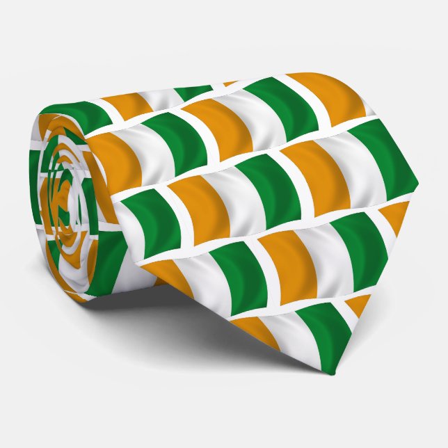 Ivory Coast Flag - Republic of Côte d'Ivoire Tie (Rolled)