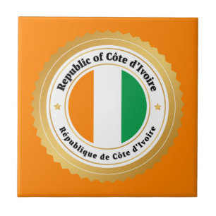 Ivory Coast Flag Tile