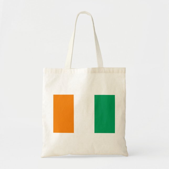 Ivory Coast Flag Tote Bag (Front)