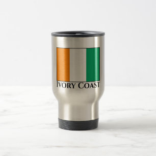 Ivory Coast Flag Travel Mug