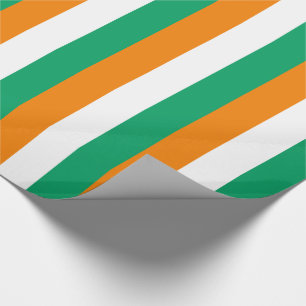 Ivory Coast Flag Wrapping Paper
