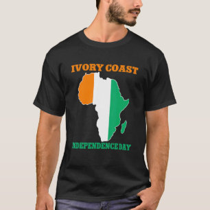 Ivory Coast Independence Day 7th August For Man Wo T-Shirt