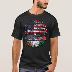 Ivory Coast Ivorian American USA Tree Roots Flag T-Shirt