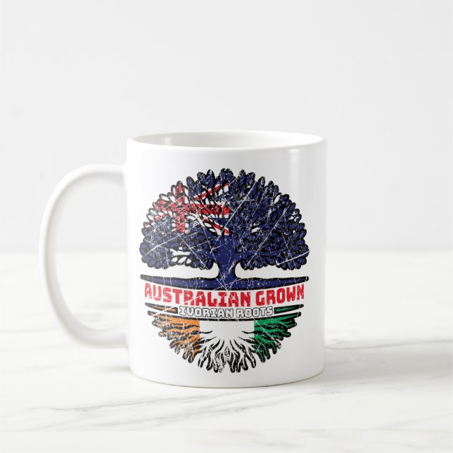 Ivory Coast Ivorian Australian Australia Tree Coffee Mug (Left)