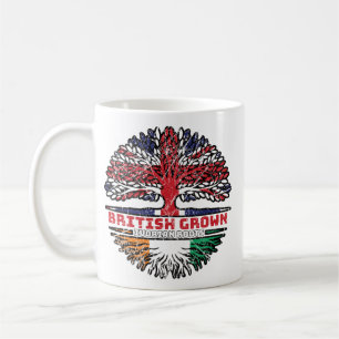 Ivory Coast Ivorian British UK Tree Roots Flag Coffee Mug