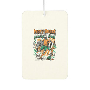 Ivory Coast Match Day Skeleton Striker Nations Cou Car Air Freshener