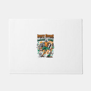 Ivory Coast Match Day Skeleton Striker Nations Cou Doormat