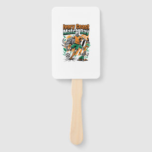 Ivory Coast Match Day Skeleton Striker Nations Cou Hand Fan
