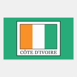 Ivory Coast Rectangular Sticker