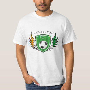 Ivory Coast Soccer Ball Football T-Shirt