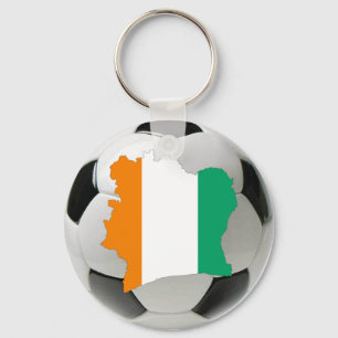 Ivory Coast soccer Key Ring