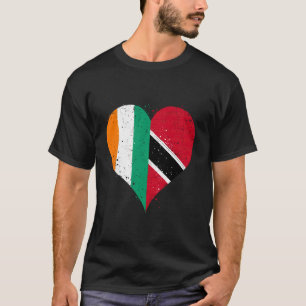 Ivory Coast Trinidad and Tobago Flag for Ivorian T T-Shirt