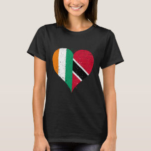 Ivory Coast Trinidad and Tobago Flag for Ivorian T T-Shirt