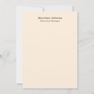 Ivory Color Plain Professional Modern Minimalist