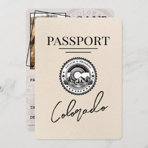 Ivory Colorado Passport Save The Date