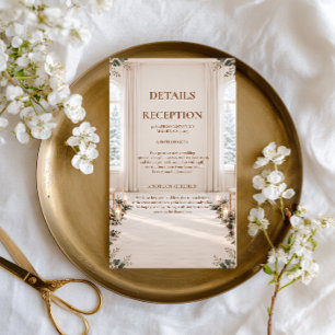 Ivory Conservatory Candlelit Winter Sophistication Enclosure Card