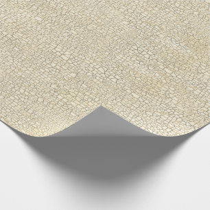 Ivory Crackle Texture Wrapping Paper