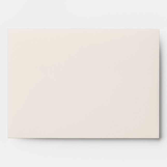 Ivory Cream Matching Wedding Blank Plain Off-White Envelope (Front)