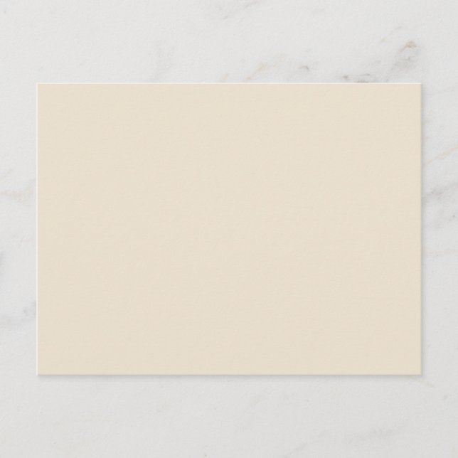 Ivory Cream White Tan Solid Trend Colour Backgroun Postcard (Front)