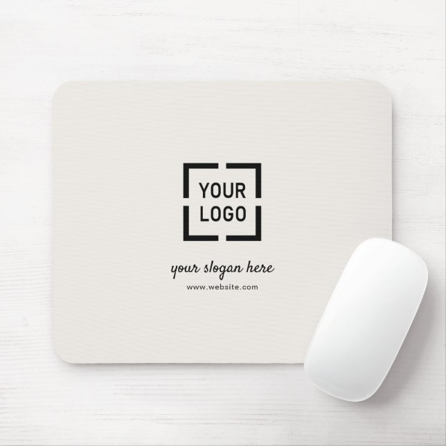 Ivory custom Logo branded promotional Mouse Mat (With Mouse)