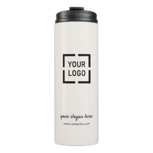 Ivory custom Logo branded promotional Thermal Tumbler