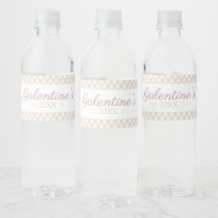 Ivory Diamond Tufting Water Bottle Label