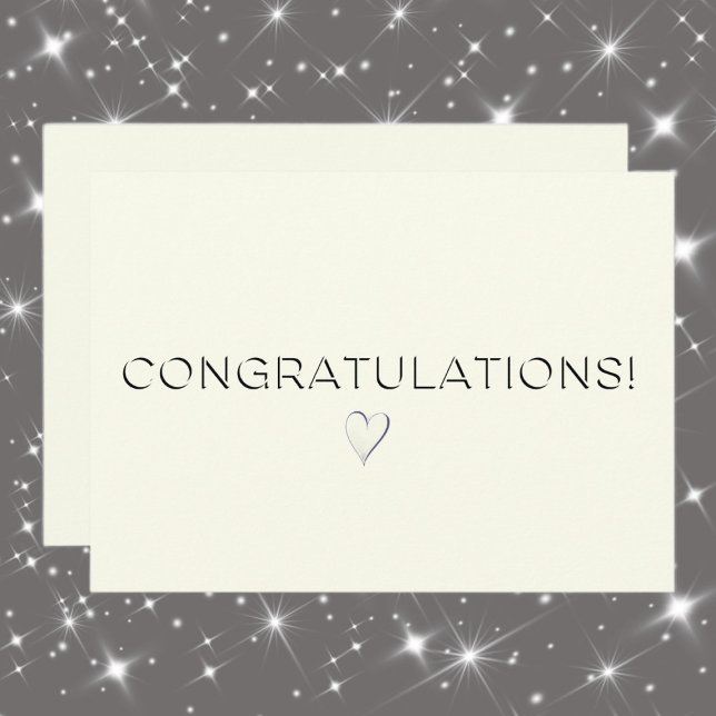 Ivory Elegant All Occasion Congrats Flat Card (Creator Uploaded)
