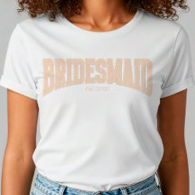 Ivory Faux Lace BRIDESMAID Bachelorette