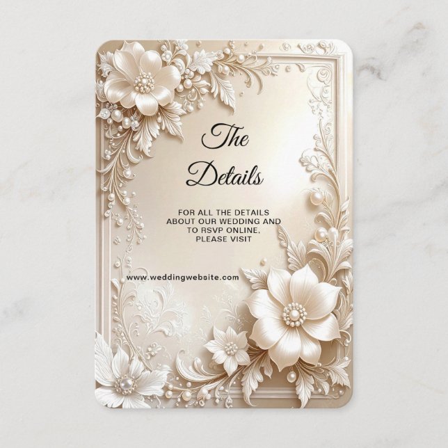 Ivory Flowers Detail Enclosure (Front)