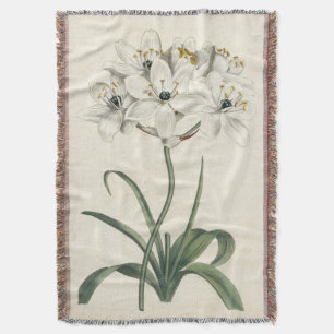 Ivory Garden Throw Blanket