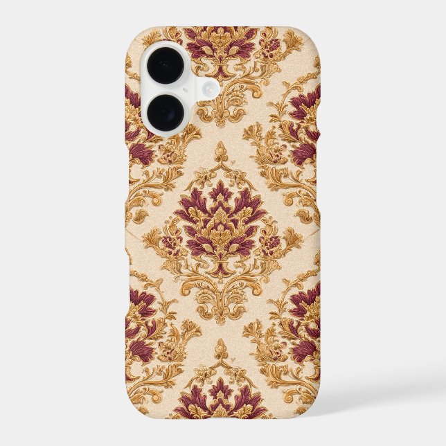 Ivory Gilded Floral Damask (Back)