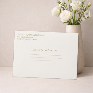 Ivory Gold 50 Golden Years Envelope