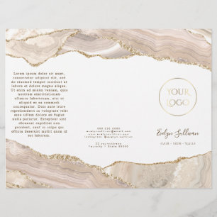 Ivory gold agate brochure