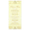 Ivory & Gold Damask Slim Dinner Menu