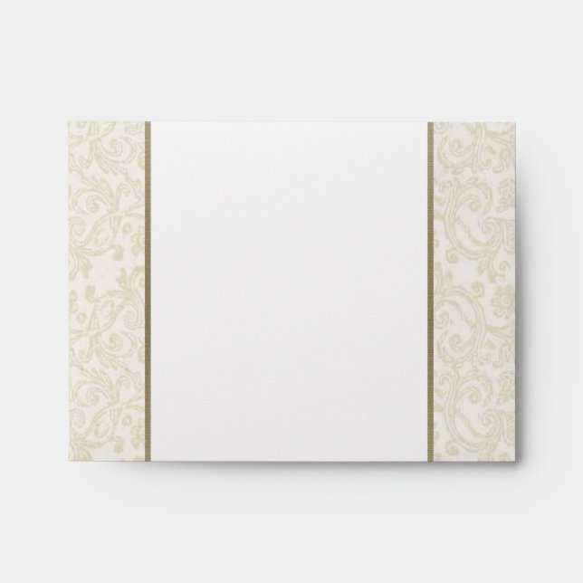 Ivory & Gold Envelope - A2 Note (Front)