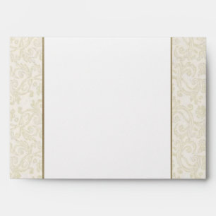 Ivory & Gold Envelope - A7 Greeting Card