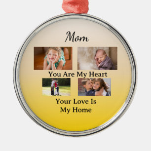 Ivory & Gold – Heartfelt Holiday Keepsake Metal Tree Decoration