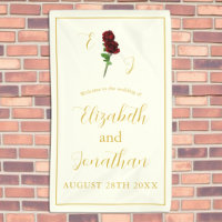 Ivory Gold Rose Wedding