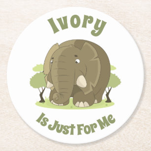 Ivory is Just For Me Paper Coaster
